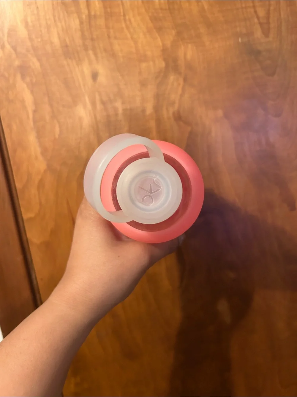 bkr Pink Silicone Body Bottle with Frosted Cap